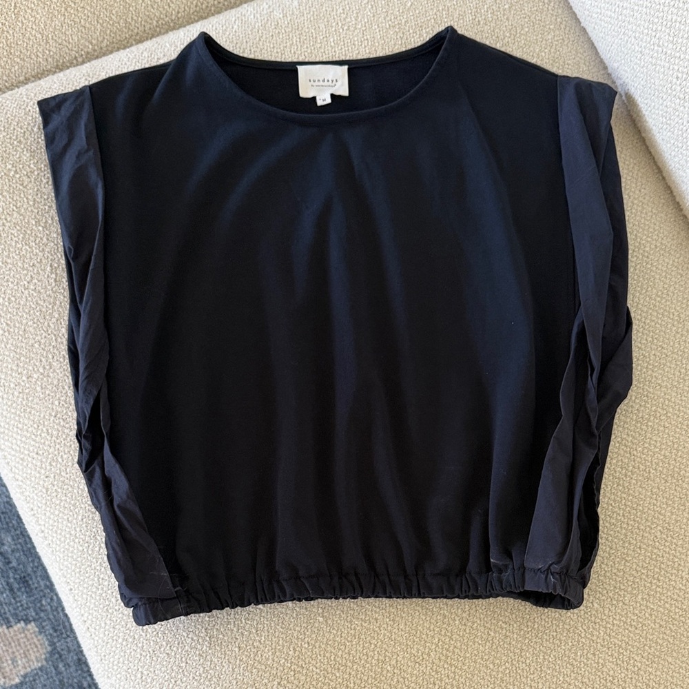 Sunday Best Navy Muscle Tee